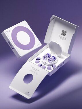 LOOP Quiet 2 EAR PLUGS - Violet - For better Sleep & Travel - NEW IN BOX!